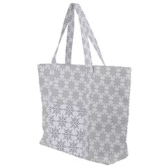 Ornamental Star Mandala Zip Up Canvas Bag