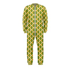 Pattern Halloween Pumpkin Color Green Onepiece Jumpsuit (kids)