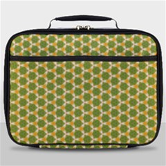 Pattern Halloween Pumpkin Color Green Full Print Lunch Bag by HermanTelo