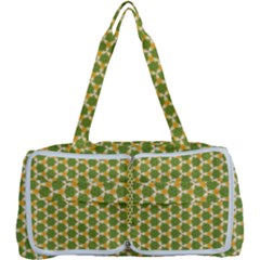 Pattern Halloween Pumpkin Color Green Multi Function Bag by HermanTelo