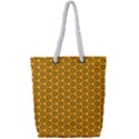 Pattern Halloween Pumpkin Color Leaf Full Print Rope Handle Tote (Small) View1