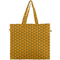 Pattern Halloween Pumpkin Color Leaf Canvas Travel Bag by HermanTelo