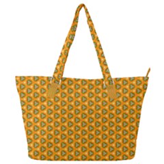 Pattern Halloween Pumpkin Color Leaf Full Print Shoulder Bag