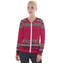 Ornaments Mexico Cheerful Velour Zip Up Jacket View1