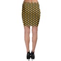 Pattern Halloween Pumpkin Color Yellow Bodycon Skirt View2