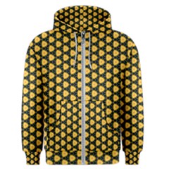 Pattern Halloween Pumpkin Color Yellow Men s Zipper Hoodie