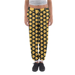 Pattern Halloween Pumpkin Color Yellow Women s Jogger Sweatpants