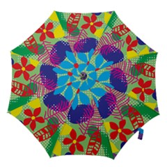 Pattern Leaf Polka Floral Hook Handle Umbrellas (small)