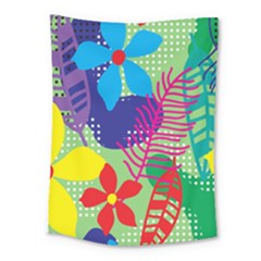 Pattern Leaf Polka Floral Medium Tapestry by HermanTelo