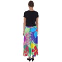 Pattern Leaf Polka Floral Flared Maxi Skirt View2