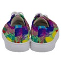 Pattern Leaf Polka Floral Kids  Low Top Canvas Sneakers View4