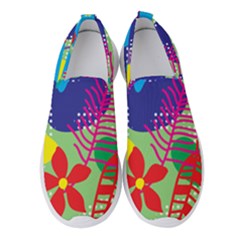 Pattern Leaf Polka Floral Women s Slip On Sneakers