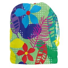 Pattern Leaf Polka Floral Drawstring Pouch (xxxl)