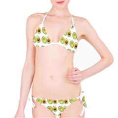 Pattern Avocado Green Fruit Classic Bikini Set by HermanTelo