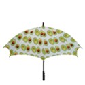 Pattern Avocado Green Fruit Golf Umbrellas View3