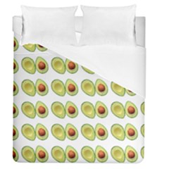 Pattern Avocado Green Fruit Duvet Cover (queen Size) by HermanTelo