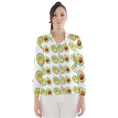 Pattern Avocado Green Fruit Women s Windbreaker