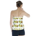 Pattern Avocado Green Fruit Strapless Top View2