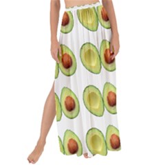 Pattern Avocado Green Fruit Maxi Chiffon Tie-up Sarong