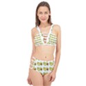 Pattern Avocado Green Fruit Cage Up Bikini Set View1