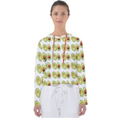 Pattern Avocado Green Fruit Women s Slouchy Sweat