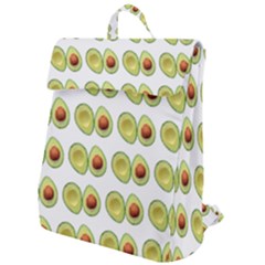 Pattern Avocado Green Fruit Flap Top Backpack