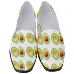 Pattern Avocado Green Fruit Women s Classic Loafer Heels by HermanTelo