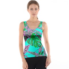 Painting Oil Leaves Nature Reason Tank Top by HermanTelo