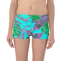 Painting Oil Leaves Nature Reason Reversible Boyleg Bikini Bottoms