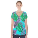 Painting Oil Leaves Nature Reason Short Sleeve Front Detail Top View1