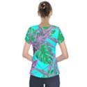 Painting Oil Leaves Nature Reason Short Sleeve Front Detail Top View2