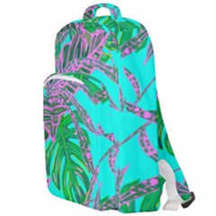 Painting Oil Leaves Nature Reason Double Compartment Backpack by HermanTelo