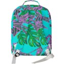 Painting Oil Leaves Nature Reason Double Compartment Backpack View3