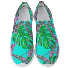 Painting Oil Leaves Nature Reason Men s Slip On Sneakers