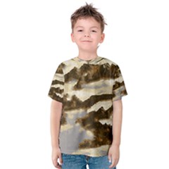 Mountains Ocean Clouds Kids  Cotton Tee