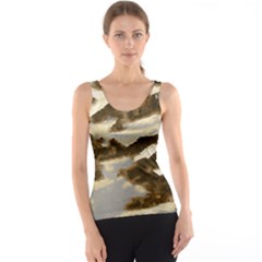 Mountains Ocean Clouds Tank Top by HermanTelo