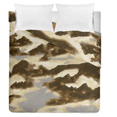 Mountains Ocean Clouds Duvet Cover Double Side (queen Size)