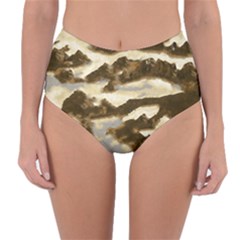 Mountains Ocean Clouds Reversible High-waist Bikini Bottoms