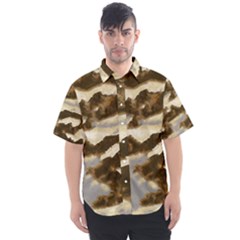 Mountains Ocean Clouds Men s Short Sleeve Shirt