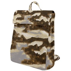 Mountains Ocean Clouds Flap Top Backpack by HermanTelo