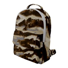 Mountains Ocean Clouds Flap Pocket Backpack (large)