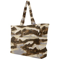 Mountains Ocean Clouds Simple Shoulder Bag