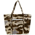 Mountains Ocean Clouds Zip Up Canvas Bag View3