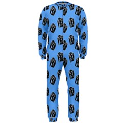 Girl Face Blue Onepiece Jumpsuit (men)  by snowwhitegirl