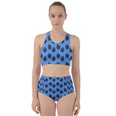 Girl Face Blue Racer Back Bikini Set by snowwhitegirl