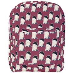 Beanie Boy Pattern Red Full Print Backpack by snowwhitegirl