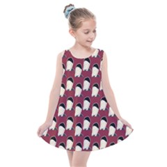 Beanie Boy Pattern Red Kids  Summer Dress