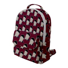 Beanie Boy Pattern Red Flap Pocket Backpack (large) by snowwhitegirl