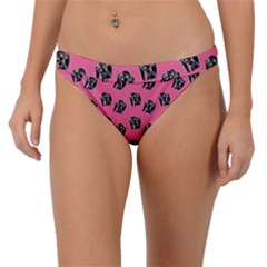 Girl Face Pink Band Bikini Bottom