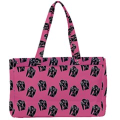 Girl Face Pink Canvas Work Bag